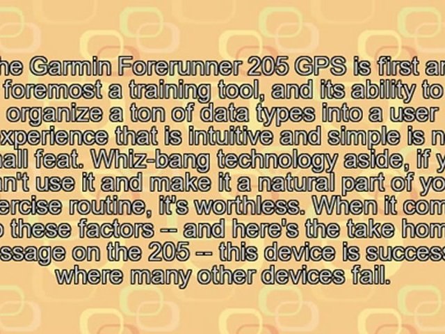 Garmin Forerunner 205