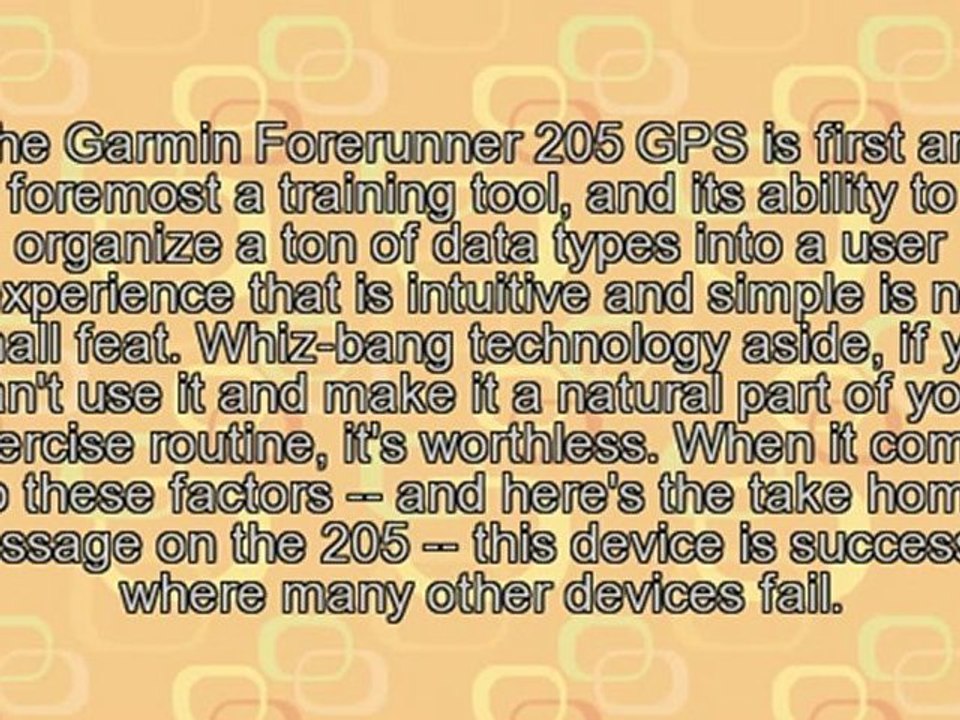 Garmin Forerunner 205