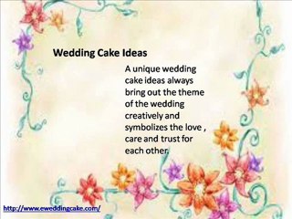 Wedding Cake Trends