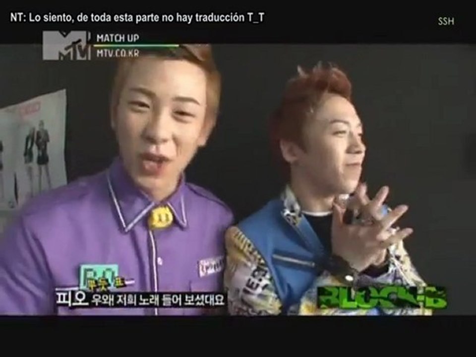 {7wannaB}  110720 MTV Match Up Ep.05  - Block B (sub español)