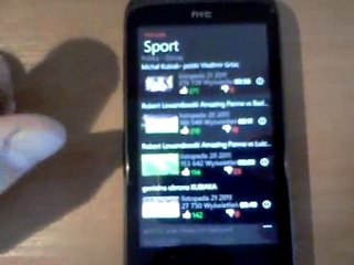 HTC Youtube w akcji