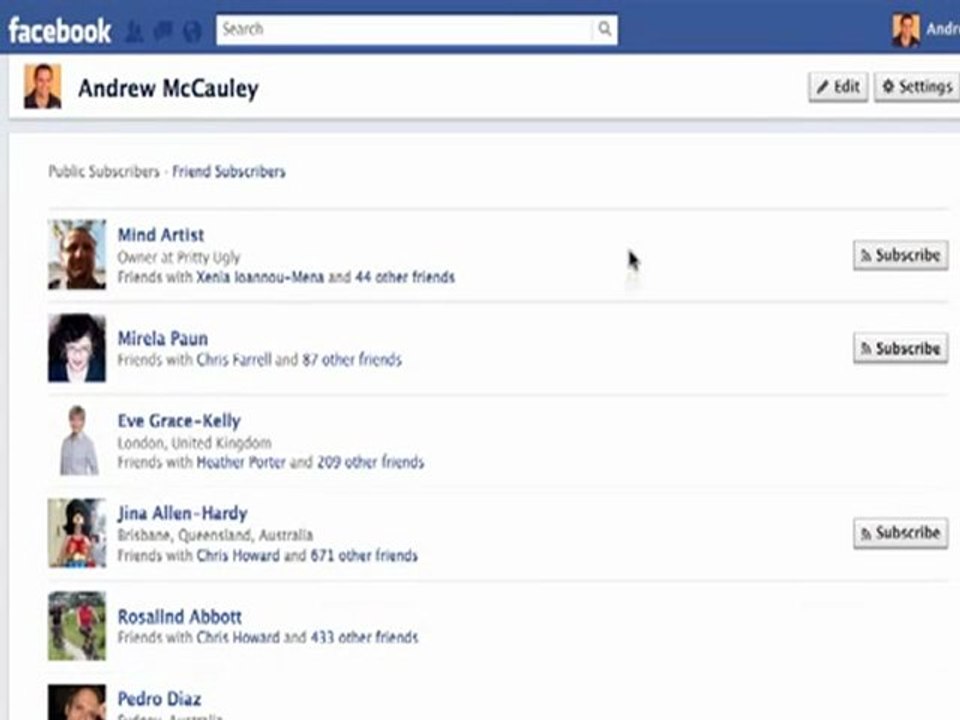 Facebook timeline tips #6 Facebook Subscribers