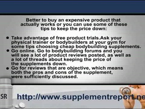 The Bodybuilding Beginners Guide on Cheap Bodybuilding Supplements