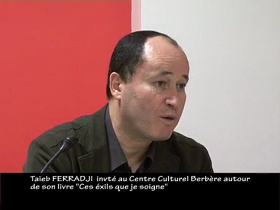 Rencontre littéraire avec l'auteur Taïeb FERRADJI, autour du livre "Ces exils que je soigne"