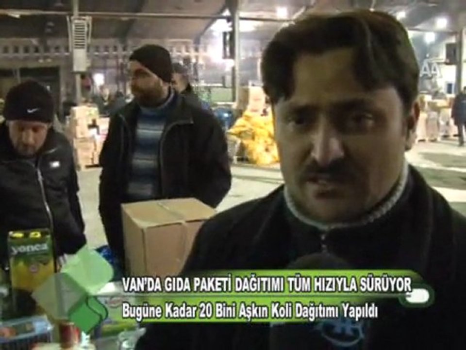 VAN’DA GIDA PAKETİ DAĞITIMI TÜM HIZIYLA SÜRÜYOR 21 11 2011
