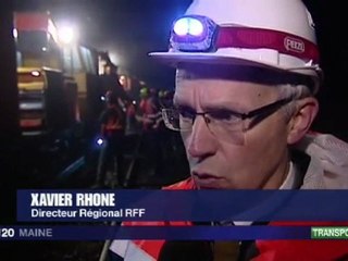 Renouvellement de voie ferrée sur la ligne Le Mans-Rennes