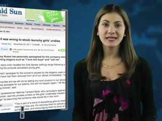 Kmart Australia Pulls Raunchy Girls' Underwear Off Shelves