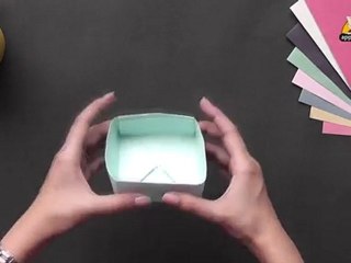 Make a Box with sections - Part 1 - Origami in Hindi