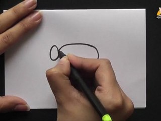 How to Draw A Cartoon Bumble Bee in Kannada