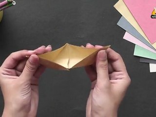 Origami in Gujarati - Let's learn to make a Simple Boat (HD)