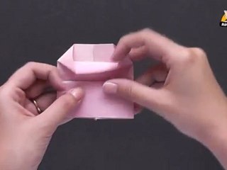 Origami in Kannada - Heart With Stand