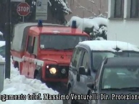 Neve come se piovesse nella provincia di Rimini