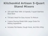 KitchenAid Artisan 5-Quart Stand Mixers Review