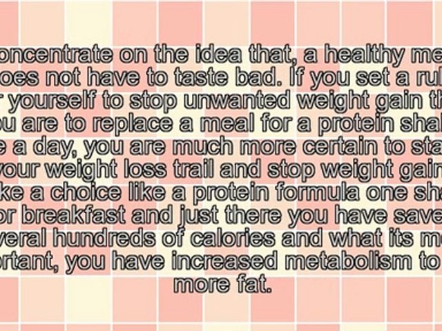 Stop Unwanted Weight Gain