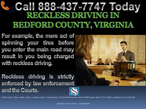 RECKLESS DRIVING BEDFORD COUNTY VIRGINIA LAWYER
