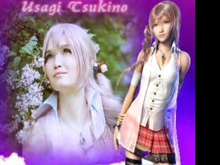 cosplay Usagi Tsukino Serah Farron Fantasy XIII