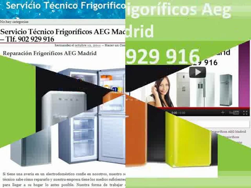 Reparación Frigorificos AEG Madrid