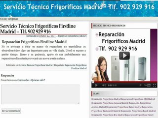 Reparación Frigorificos Firstline Madrid