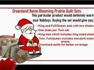 Best Christmas Gifts | Greenland Home Blooming Prairie Quilt Sets | Best of Christmas Gifts 2012