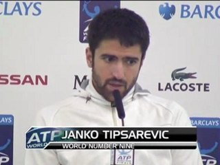 Réactions de T. Berdych et de J. Tipsarevic