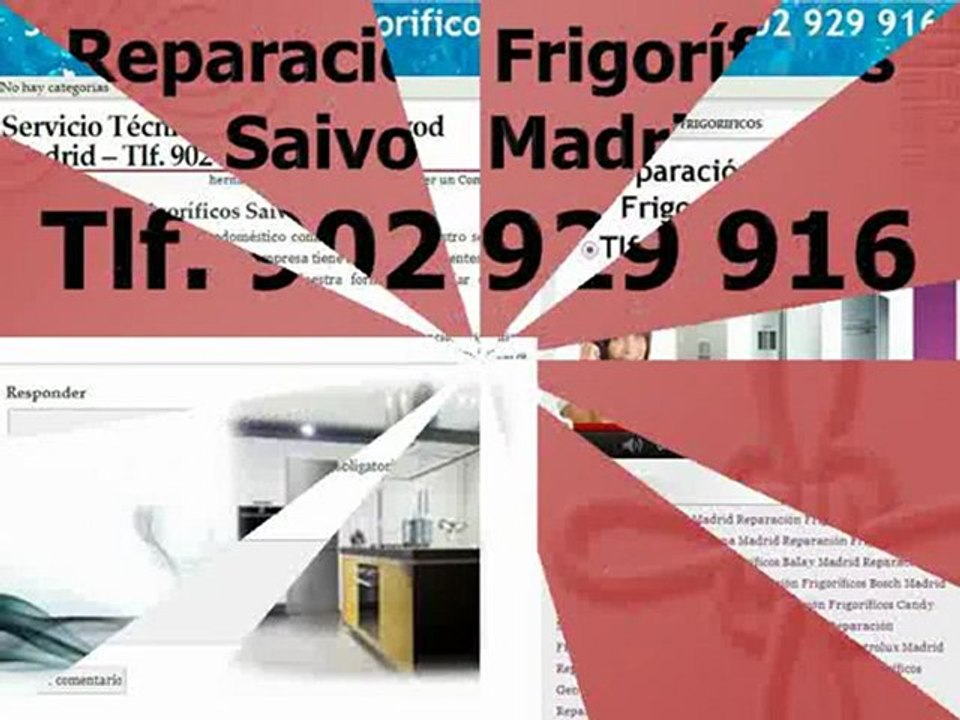 Reparación Frigoríficos Saivod Madrid - Tlf. 902 929 706