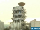 Saint-Etienne: implosion de la tour Plein Ciel