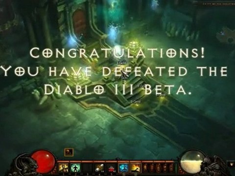 Diablo3 Bêta - Le Roi Squelette tué en un coup par un Moine - 2091 dégâts