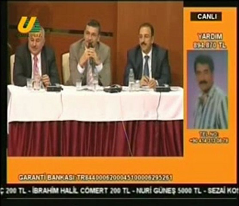 İBRAHİM TATLISES, KANAL URFA'YA TELEFONLA BAĞLANDI 23.11.2011