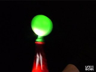 Gonfler un ballon avec de l'eau gazeuse