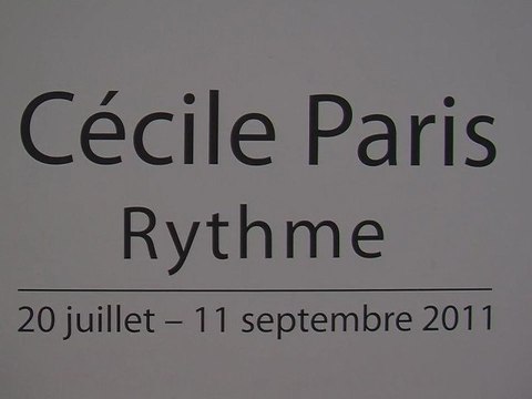CECILE PARIS EXPOSITION RYTHME MUSEE ART MODERNE VILLE DE PARIS