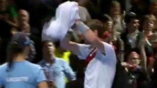 ROGER FEDERER vs Mardy Fish, MATCH POINT,(6-3 , 3-6 , 6-3), Copa Masters 2011