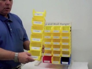 Garage Pegboard:  LocBin stores your loose parts