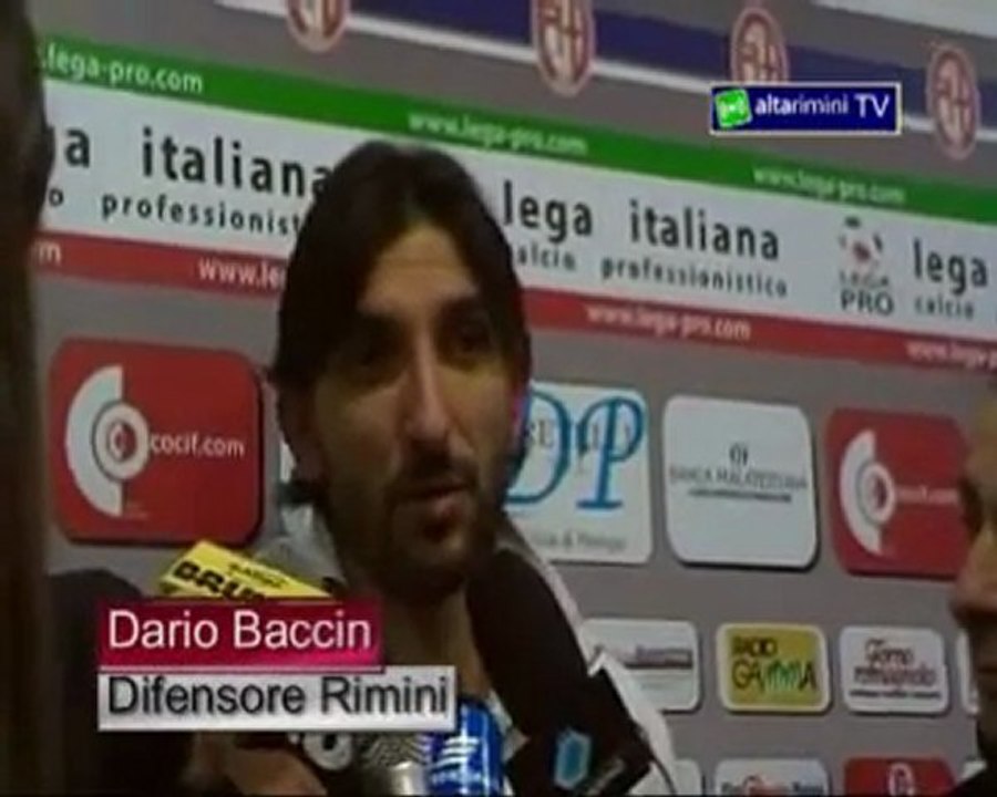 Altarimini. Calcio:interviste dopo gara Rimini-Taranto