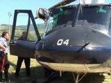 Atterrato un elicottero dei carabinieri a Novafeltria