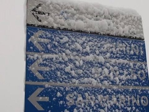 Maltempo, oltre 50 cm di neve in Alta Valmarecchia