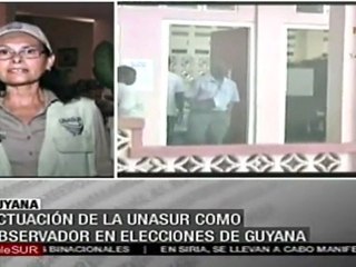 UNASUR presente como observador en elecciones de Guyana