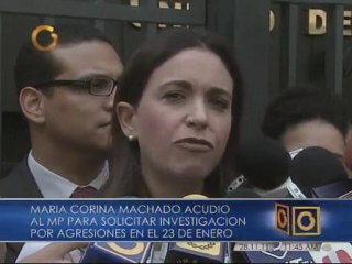 Machado le pidió respeto al Presidente y acudió al MP a pedir que investigue
