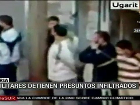 Detienen en Siria a presuntos infiltrados