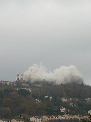 Foudroiement tour plein ciel