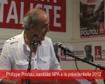 Meeting du NPA: intervention de Philippe Poutou