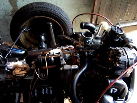 démarrage moteur 2cv après réfection et démontage complet