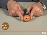 Test de l'œuf : cuit ou cru ?