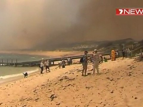 Australian bushfire destroys homes