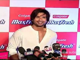 SHAHID KAPOOR TALKS TO MEDIA  @ COLGATE MAX FRESH PARTY