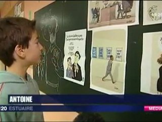RIDEP 2012 : deux dessinateurs de presse rencontrent les écoliers de Carquefou