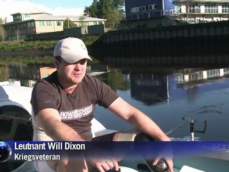 Ohne Beine aber mit starkem Willen über den Atlantik