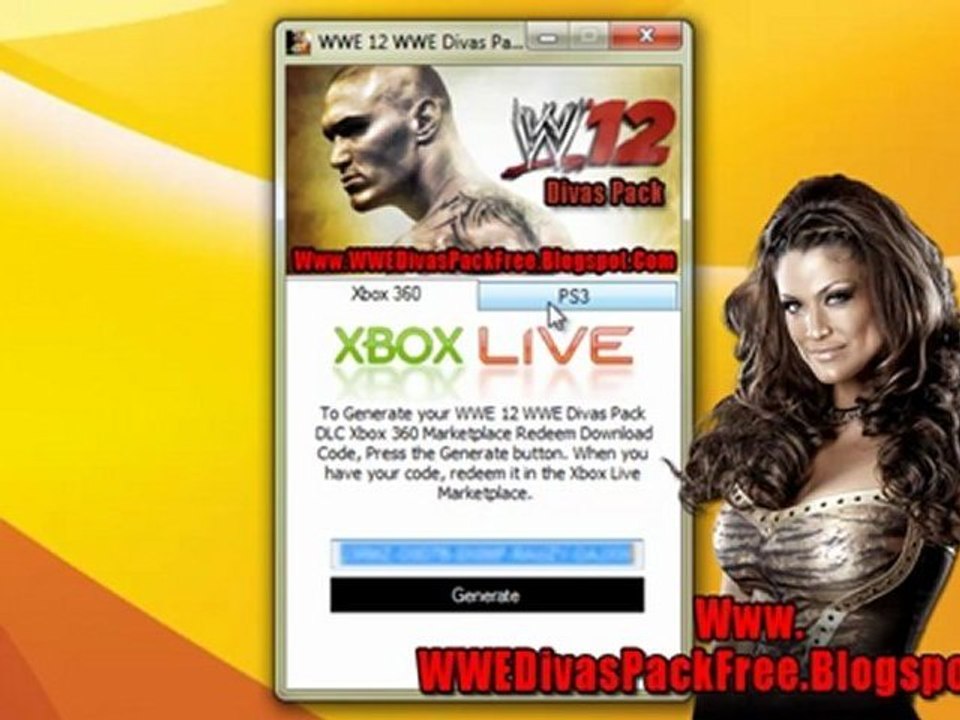 WWE 12 WWE Divas Pack DLC - Xbox 360 - PS3