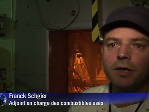 Visite de l'usine Areva de retraitement de déchets radioactifs à la Hague