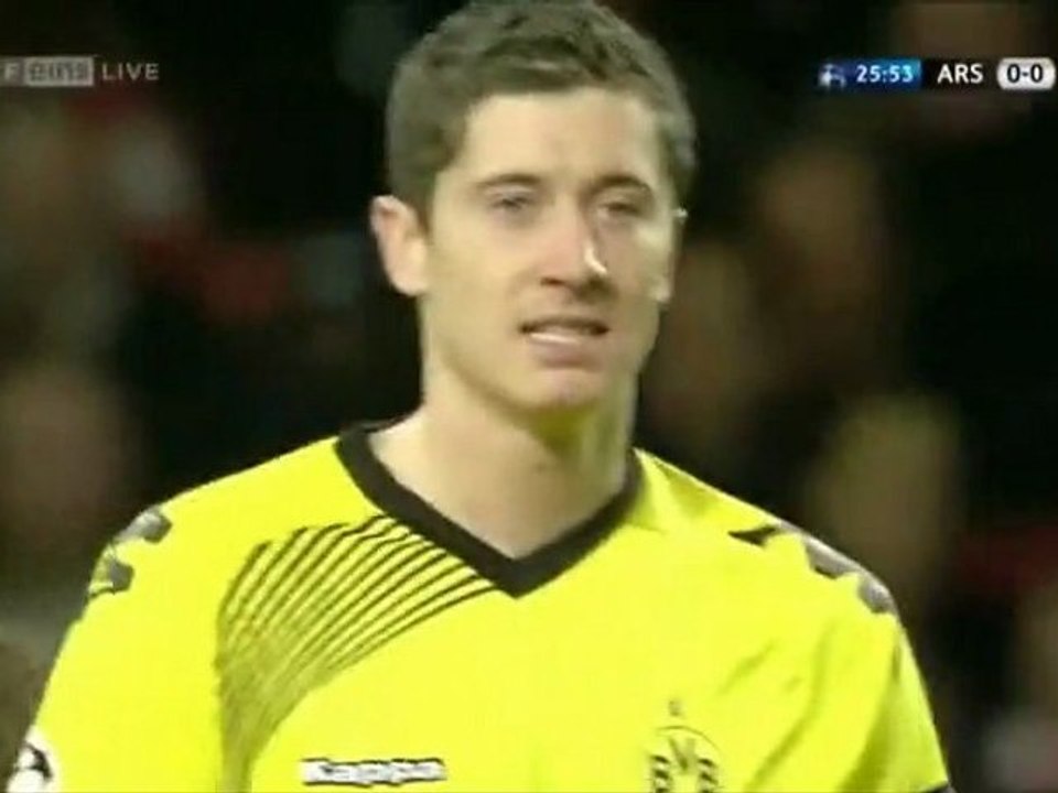 Robert Lewandowski vs Arsenal London - 23.11.11