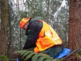 Rod taking a break from hunting. Muskoka Ontario.